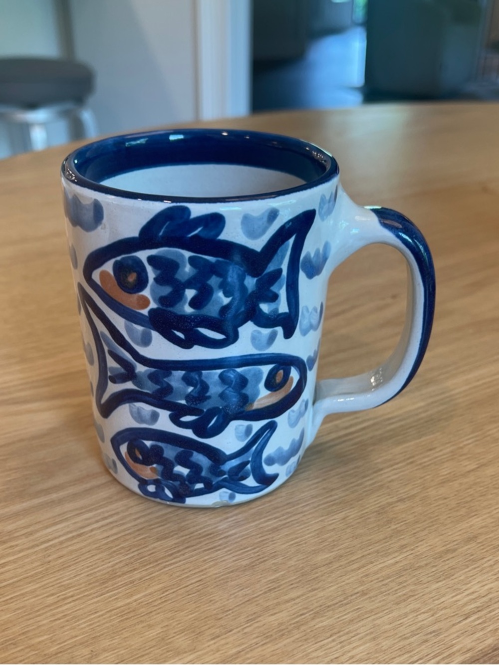 Rare Louisville Stoneware Fish Coffee Mug 10 oz